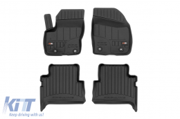 image-11-Specific rubber mats suitable for Ford Kuga I 2008-2013, 4-piece set, black color, with 24-month warranty