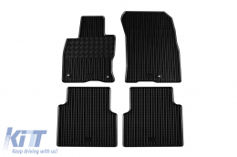 Specific rubber mats suitable for Ford Kuga, Kuga Hybrid after 2020, 4-piece set, black color - ABFMF6023735