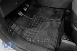 Specific rubber mats suitable for Ford Kuga, Kuga Hybrid after 2020, 4-piece set, black color-image-6249922