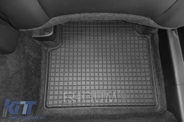 Specific rubber mats suitable for Ford Kuga, Kuga Hybrid after 2020, 4-piece set, black color-image-6249924