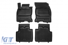 image-76-Specific rubber mats suitable for Ford Kuga PHEV after 2019, 4-piece set, black color