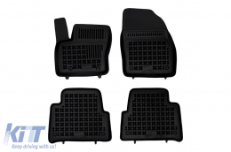 Specific rubber mats suitable for Ford Kuga 2008-2012, 4-piece set, black color-image-6213939