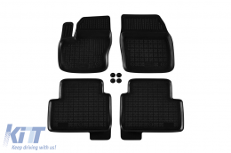 image-63-Specific rubber mats suitable for Ford Kuga 2012-2019, 4-piece set, black color