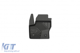 Specific rubber mats suitable for Ford Kuga 2013-2019, 4-piece set, black color-image-6227013