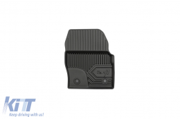 Specific rubber mats suitable for Ford Kuga 2013-2019, 4-piece set, black color-image-6227014