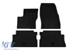 Specific rubber mats suitable for Ford Kuga 2013-2019, 4-piece set, black color - ABFMF6023479