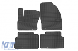 Specific rubber mats suitable for Ford Kuga 2008-2013, 4-piece set, black color from Frogum El Toro series - ABFMF6023825