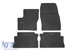 Specific rubber mats suitable for Ford Kuga 2013-2019, 4-piece set, black color from Frogum El Toro series - ABFMF6023950