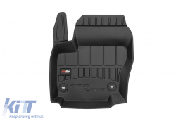 Specific rubber mats suitable for Ford Mondeo 2007-2010 from Frogum 3D ProLine series, 4-piece set, black color, with 24-month warranty-image-6220990