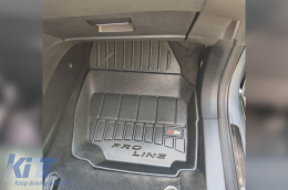 Specific rubber mats suitable for Ford Mondeo 2007-2010 from Frogum 3D ProLine series, 4-piece set, black color, with 24-month warranty-image-6220994