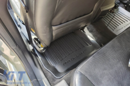 Specific rubber mats suitable for Ford Mondeo 2007-2010 from Frogum 3D ProLine series, 4-piece set, black color, with 24-month warranty-image-6220995