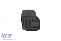 Specific rubber mats suitable for Ford Mondeo 2007-2014 with 31cm distance between the buttons, 4-piece set, black color-image-6226819