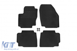 image-32-Specific rubber mats suitable for Ford Mondeo 2007-2014, 4-piece set, black color