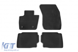 image-54-Specific rubber mats suitable for Ford Mondeo 2014-2022, 4-piece set, black color