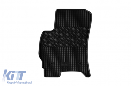 Specific rubber mats suitable for Ford Mondeo 2000-2007, 4-piece set, black color-image-6248528