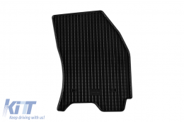 Specific rubber mats suitable for Ford Mondeo 2000-2007, 4-piece set, black color-image-6248529