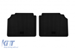 Specific rubber mats suitable for Ford Mondeo 2000-2007, 4-piece set, black color-image-6248530