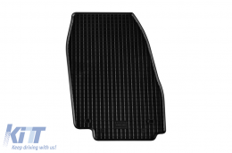 Specific rubber mats suitable for Ford Mondeo 2007-2014, 4-piece set, black color-image-6248533