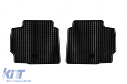 Specific rubber mats suitable for Ford Mondeo 2007-2014, 4-piece set, black color-image-6248534