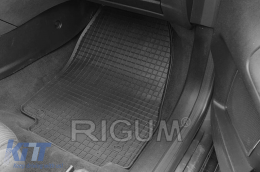 Specific rubber mats suitable for Ford Mondeo 2007-2014, 4-piece set, black color-image-6248536