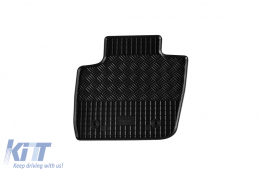 Specific rubber mats suitable for Ford Mondeo after 2014, 4-piece set, black color-image-6249314