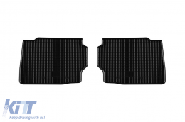 Specific rubber mats suitable for Ford Mondeo after 2014, 4-piece set, black color-image-6249316