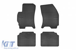 Specific rubber mats suitable for Ford Mondeo 2000-2007, 4-piece set, black color from Frogum El Toro series - ABFMF6023836