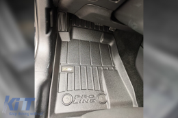 Specific rubber mats suitable for Ford Mustang coupe 2014-2023, Ford Mustang after 2023, 4-piece set, black color, with 24-month warranty-image-6223274