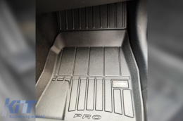 Specific rubber mats suitable for Ford Mustang coupe 2014-2023, Ford Mustang after 2023, 4-piece set, black color, with 24-month warranty-image-6223275