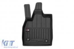 Specific rubber mats suitable for Ford Mustang Mach-E after 2020, 3-piece set, black color, with 24-month warranty-image-6223371