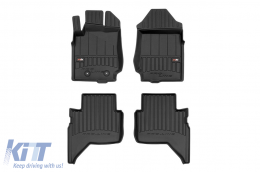 image-69-Specific rubber mats suitable for Ford Ranger 4 after 2018, 4-piece set, black color, with 24-month warranty