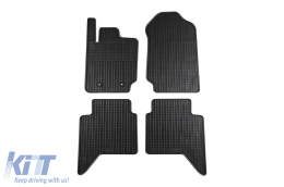 image-28-Specific rubber mats suitable for Ford Ranger after 2012, 4-piece set, black color
