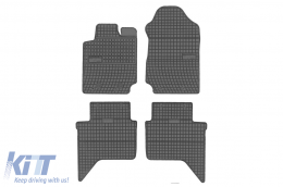 Specific rubber mats suitable for Ford Ranger after 2015, 4-piece set, black color - ABFMF6019287