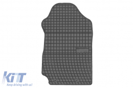 Specific rubber mats suitable for Ford Ranger after 2015, 4-piece set, black color-image-6230703