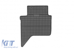 Specific rubber mats suitable for Ford Ranger after 2015, 4-piece set, black color-image-6230704