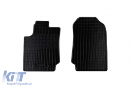 Specific rubber mats suitable for Ford Ranger with single cab after 2012, 2 seats, 2-piece set, black color - ABFMF6023482