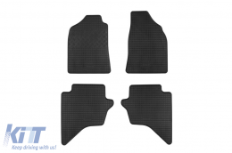 Specific rubber mats suitable for Ford Ranger, Mazda BT-50 after 2007, 4-piece set, black color - ABFMF6023518