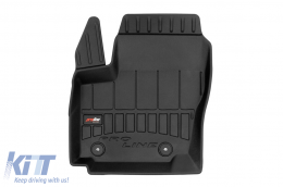 Specific rubber mats suitable for Ford S-Max 2006-2014 from Frogum 3D ProLine series, 3-piece set, black color, with 24-month warranty-image-6222744