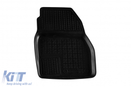 Specific rubber mats suitable for Ford Tourneo Connect, Transit Connect 2013-2023, 3-piece set, black color-image-6213996