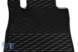 Specific rubber mats suitable for Ford Tourneo Custom, Transit Custom after 2024, Volkswagen T7 Caravelle after 2025, 2/3 seats, 3-piece set, black color-image-6229493