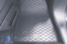 Specific rubber mats suitable for Ford Tourneo after 2023 with 5 seats, 4-piece set, black color-image-6229546