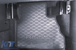 Specific rubber mats suitable for Ford Tourneo after 2023 with 5 seats, 4-piece set, black color-image-6229547