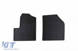 Specific rubber mats suitable for Ford Tourneo, Transit Connect after 2003, 2 seats, 2-piece set, black color - ABFMF6023472