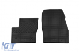 Specific rubber mats suitable for Ford Tourneo, Transit Connect after 2014, Tourneo Connect after 2019, 5 seats, 4-piece set, black color-image-6249202