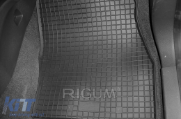 Specific rubber mats suitable for Ford Tourneo, Transit Connect after 2014, Tourneo Connect after 2019, 5 seats, 4-piece set, black color-image-6249205