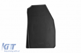 Specific rubber mats suitable for Ford Tourneo, Transit Courier after 2014, 2 seats, 2-piece set, black color-image-6249290