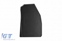 Specific rubber mats suitable for Ford Tourneo, Transit Courier after 2014, 5 seats, 4-piece set, black color-image-6249296