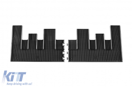 Specific rubber mats suitable for Ford Tourneo Custom after 2018, second row, 2-piece set, black color - ABFMF6023717