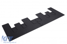 Specific rubber mats suitable for Ford Tourneo Custom after 2018, second row, 2-piece set, black color-image-6249820