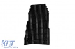 Specific rubber mats suitable for Ford Tourneo Custom after 2018, 2 or 3 seats with automatic transmission, 3-piece set, black color-image-6249875